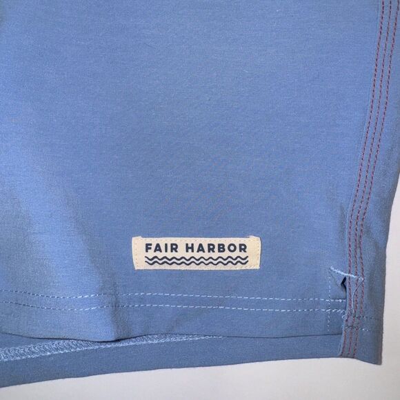 NWT Fair Harbor Jupiter Red Blue Board Shorts Swim Trunks Unlined 33"x 8" - Picture 4 of 6